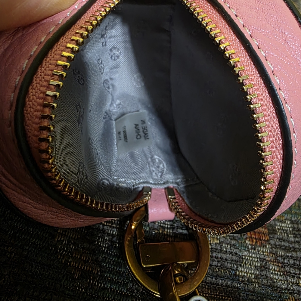 Tory Burch Logo Pouch Key Fob - Picture 6 of 6